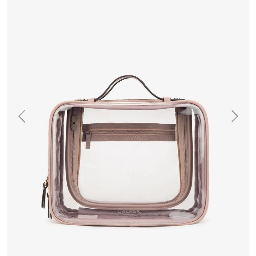Calpak LARGE clear cosmetics case